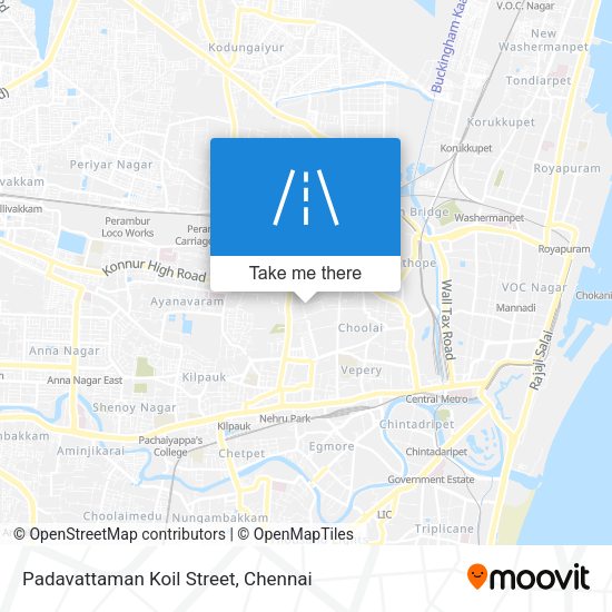 Padavattaman Koil Street map
