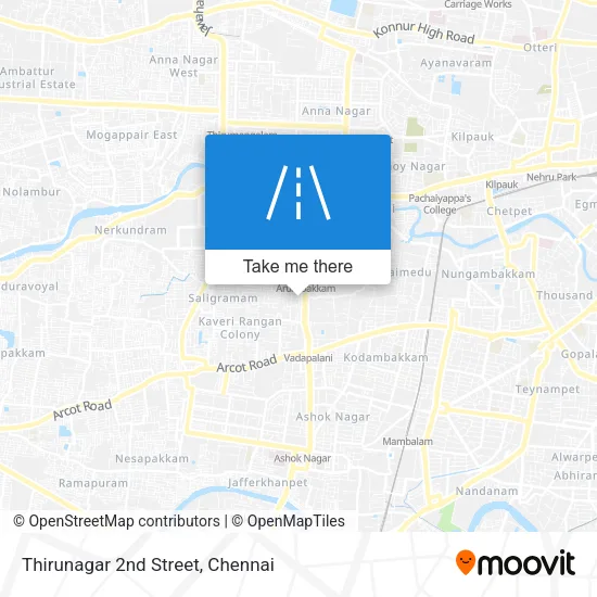 Thirunagar 2nd Street map