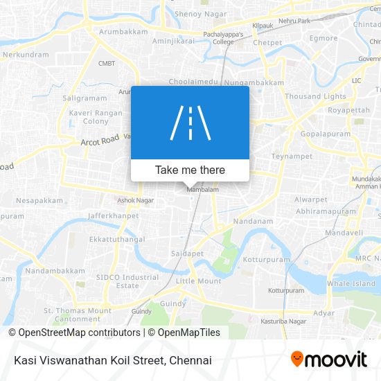 Kasi Viswanathan Koil Street map