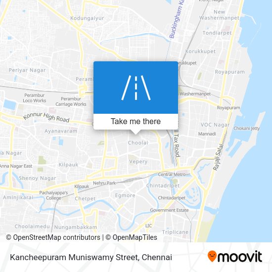 Kancheepuram Muniswamy Street map