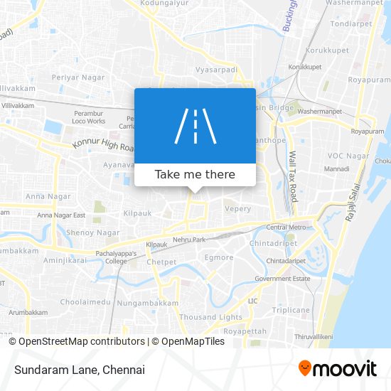 Sundaram Lane map