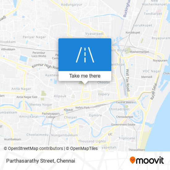 Parthasarathy Street map