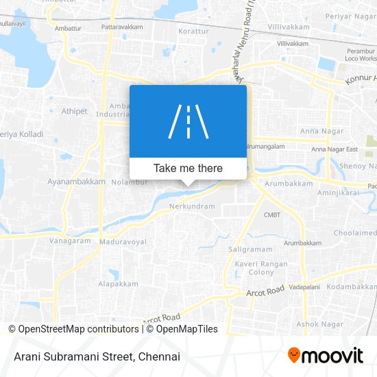 Arani Subramani Street map