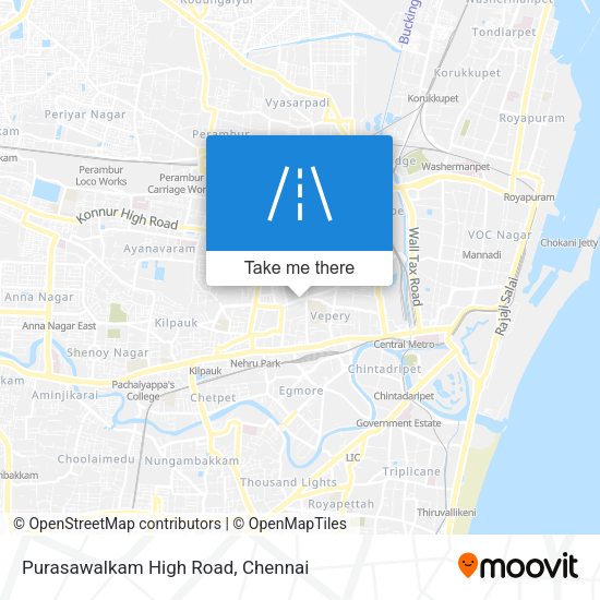 Purasawalkam High Road map