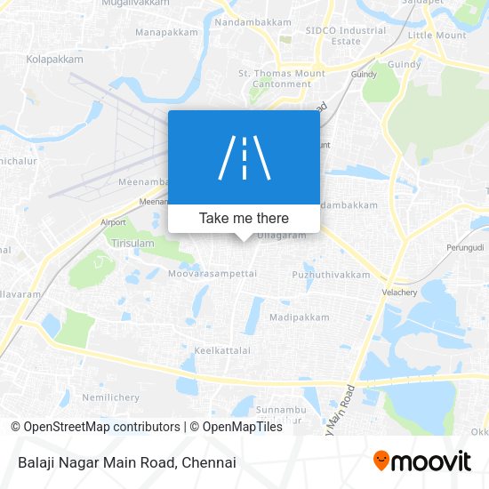 Balaji Nagar Main Road map