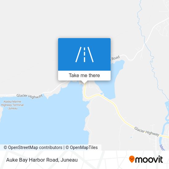 Mapa de Auke Bay Harbor Road