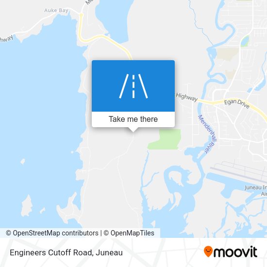 Engineers Cutoff Road map