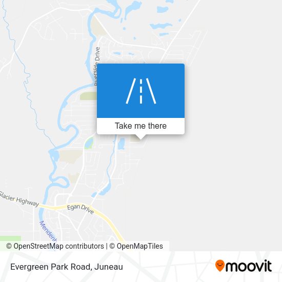 Evergreen Park Road map