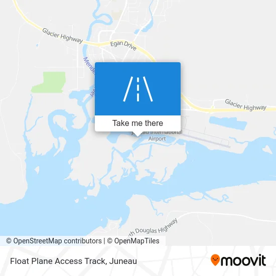 Float Plane Access Track map