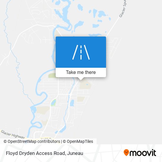 Floyd Dryden Access Road map