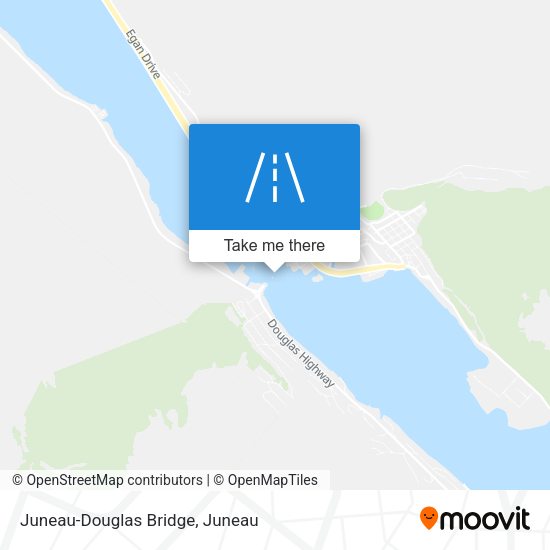 Juneau-Douglas Bridge map