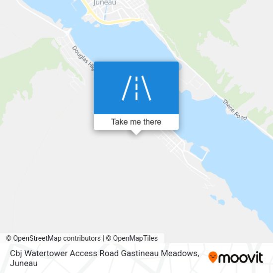 Mapa de Cbj Watertower Access Road Gastineau Meadows