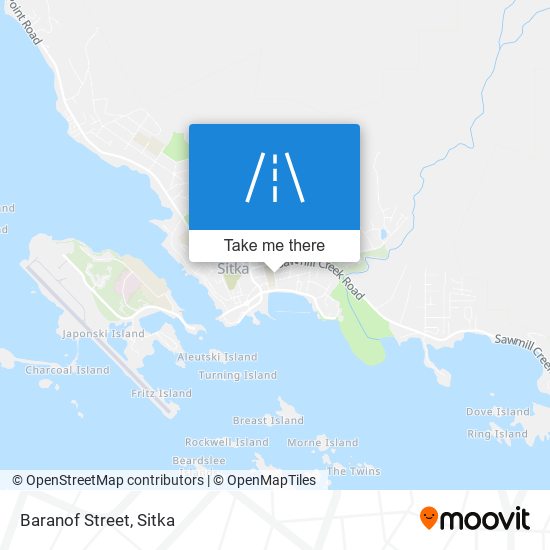 Baranof Street map