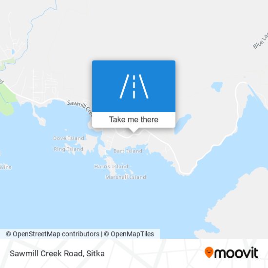 Sawmill Creek Road map