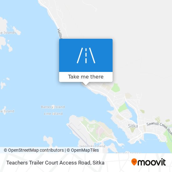 Teachers Trailer Court Access Road map