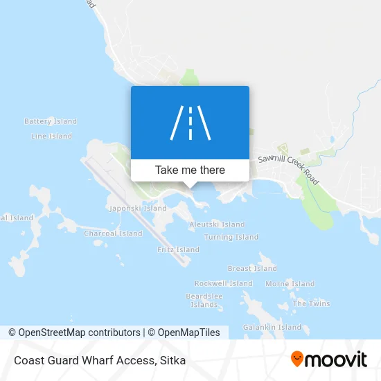 Coast Guard Wharf Access map