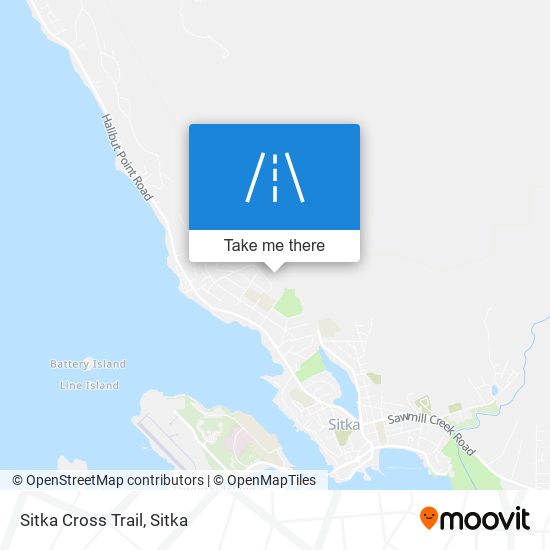 Mapa de Sitka Cross Trail