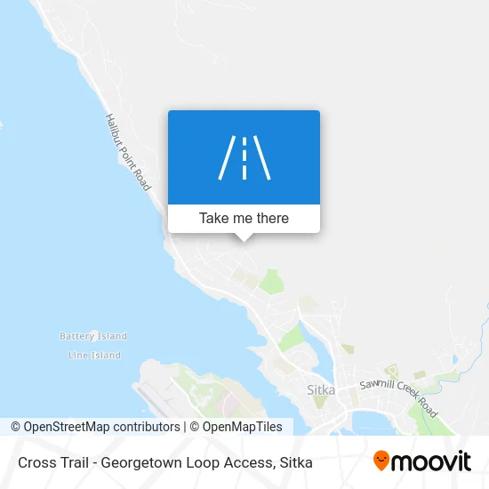 Cross Trail - Georgetown Loop Access map