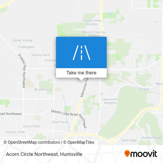 Acorn Circle Northwest map