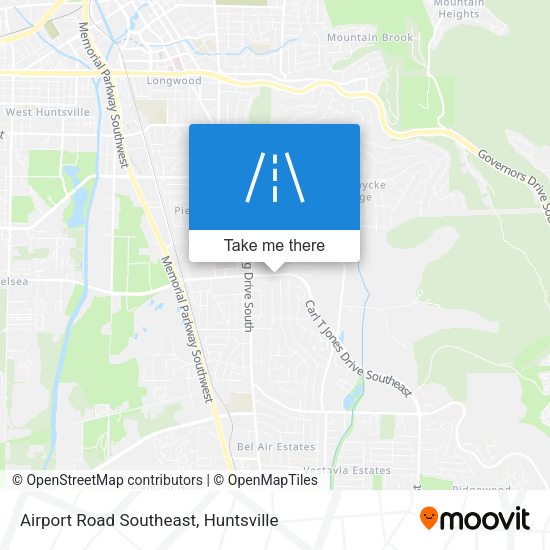 Airport Road Southeast map