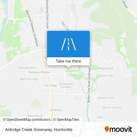 Aldridge Creek Greenway map