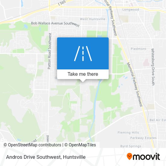 Mapa de Andros Drive Southwest