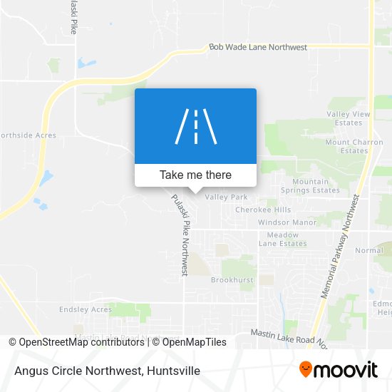 Mapa de Angus Circle Northwest