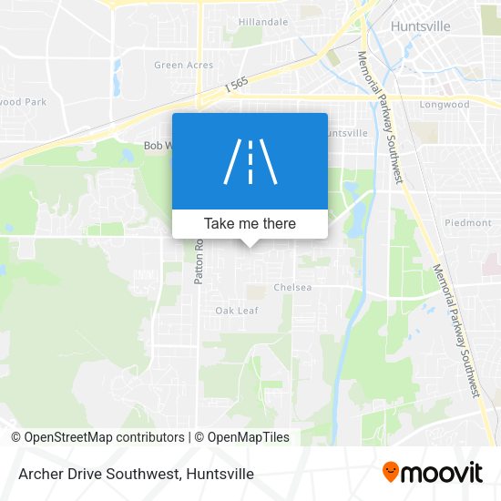 Archer Drive Southwest map