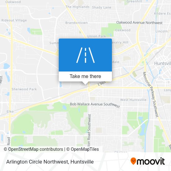 Mapa de Arlington Circle Northwest