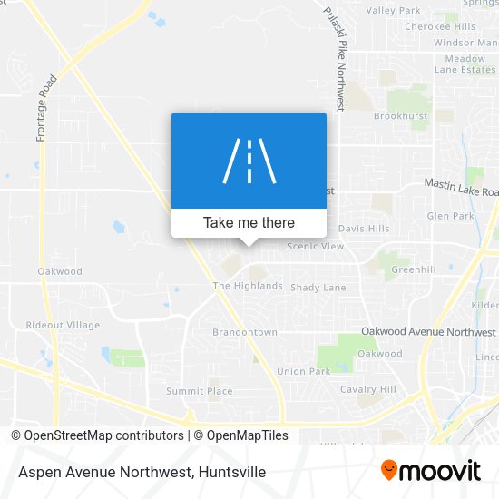 Mapa de Aspen Avenue Northwest