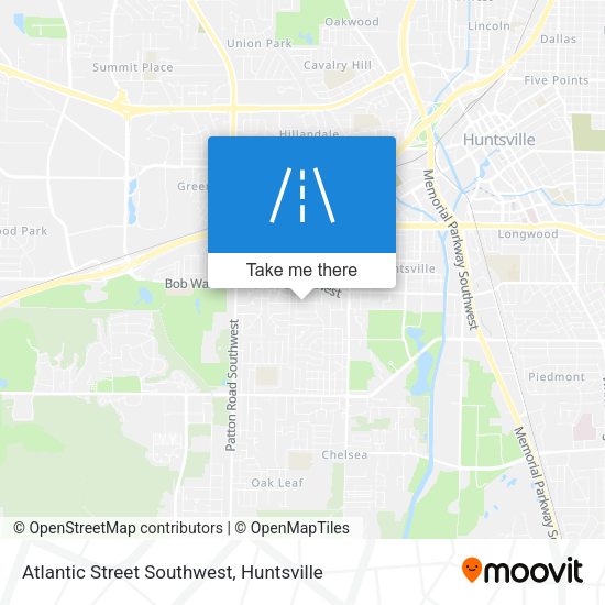 Atlantic Street Southwest map