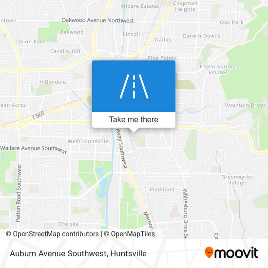 Mapa de Auburn Avenue Southwest