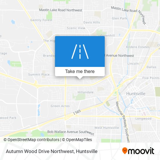 Mapa de Autumn Wood Drive Northwest