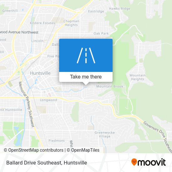 Ballard Drive Southeast map