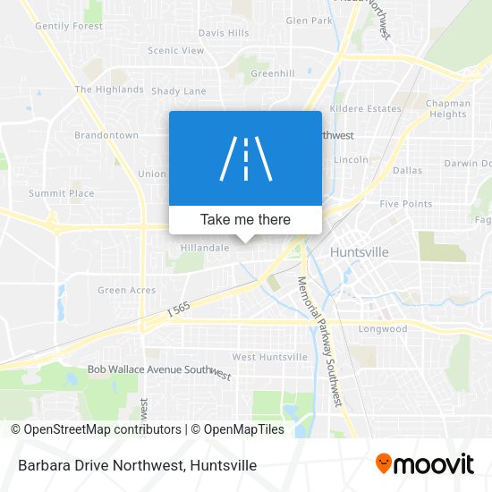 Mapa de Barbara Drive Northwest