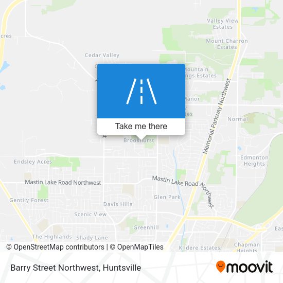 Barry Street Northwest map