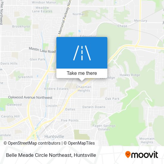 Mapa de Belle Meade Circle Northeast