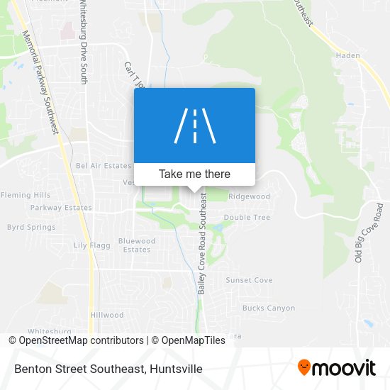 Benton Street Southeast map