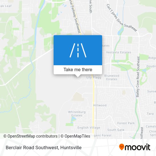 Mapa de Berclair Road Southwest