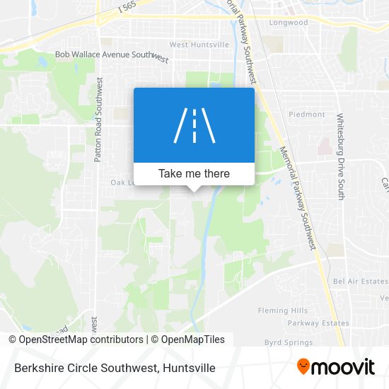 Mapa de Berkshire Circle Southwest
