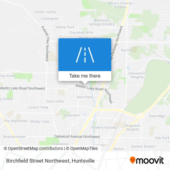 Mapa de Birchfield Street Northwest