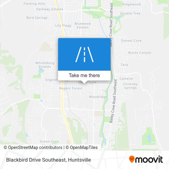 Blackbird Drive Southeast map
