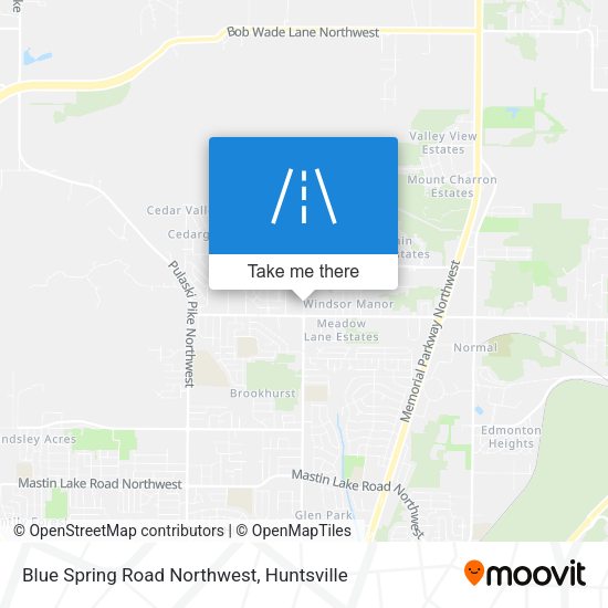 Mapa de Blue Spring Road Northwest