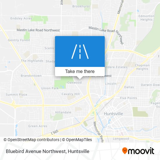 Mapa de Bluebird Avenue Northwest