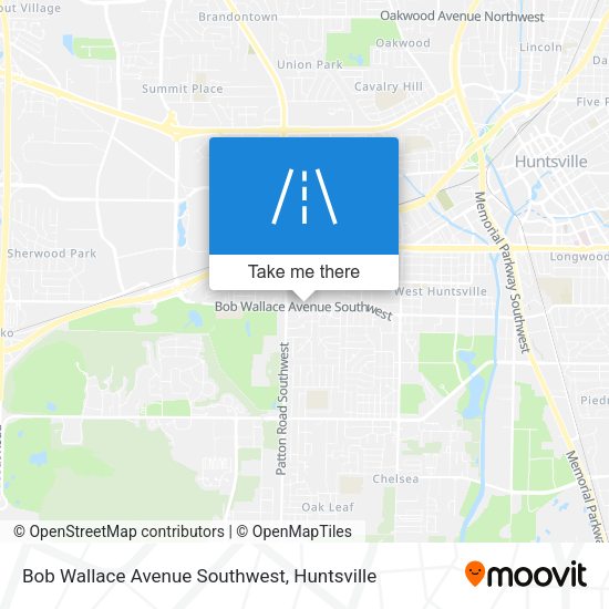 Bob Wallace Avenue Southwest map