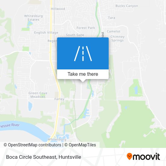 Boca Circle Southeast map