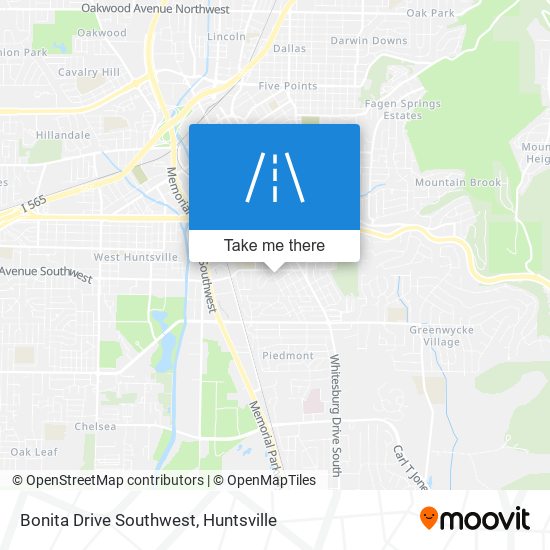 Bonita Drive Southwest map