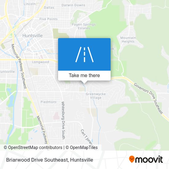 Briarwood Drive Southeast map