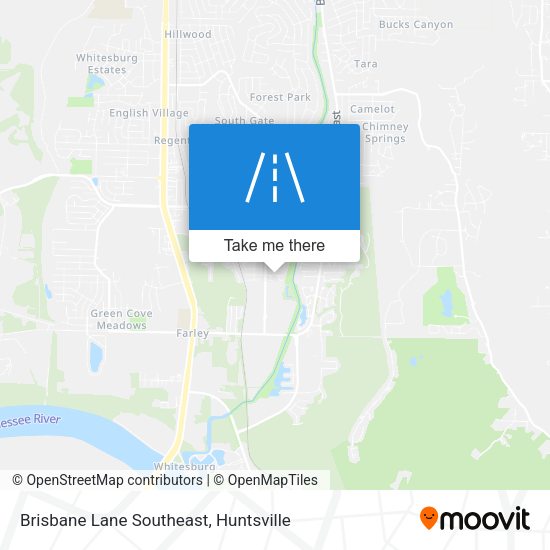 Brisbane Lane Southeast map