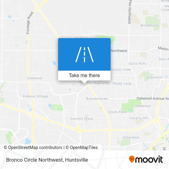 Mapa de Bronco Circle Northwest